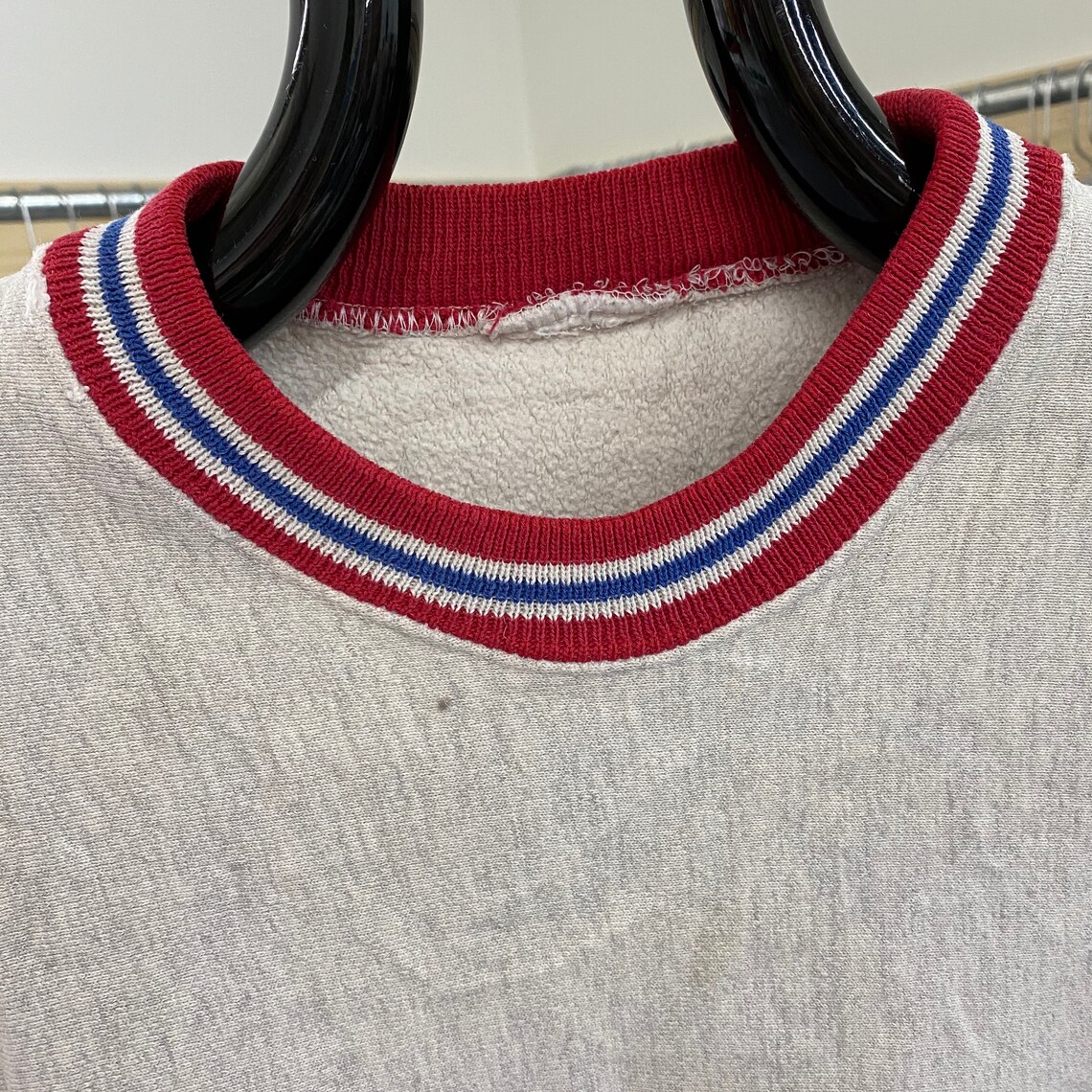 Download Vintage 90s Reverse Weave Color Blocked Gray Sweatshirt | Etsy