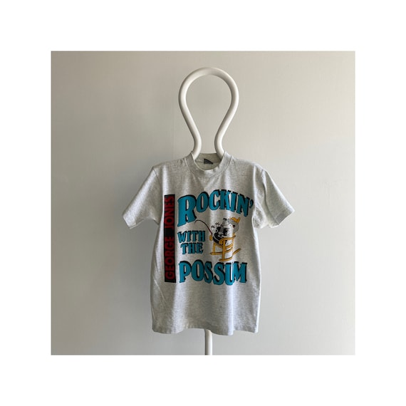 Vintage 80s GEORGE JONES Possum Rocking Chair T-Sh
