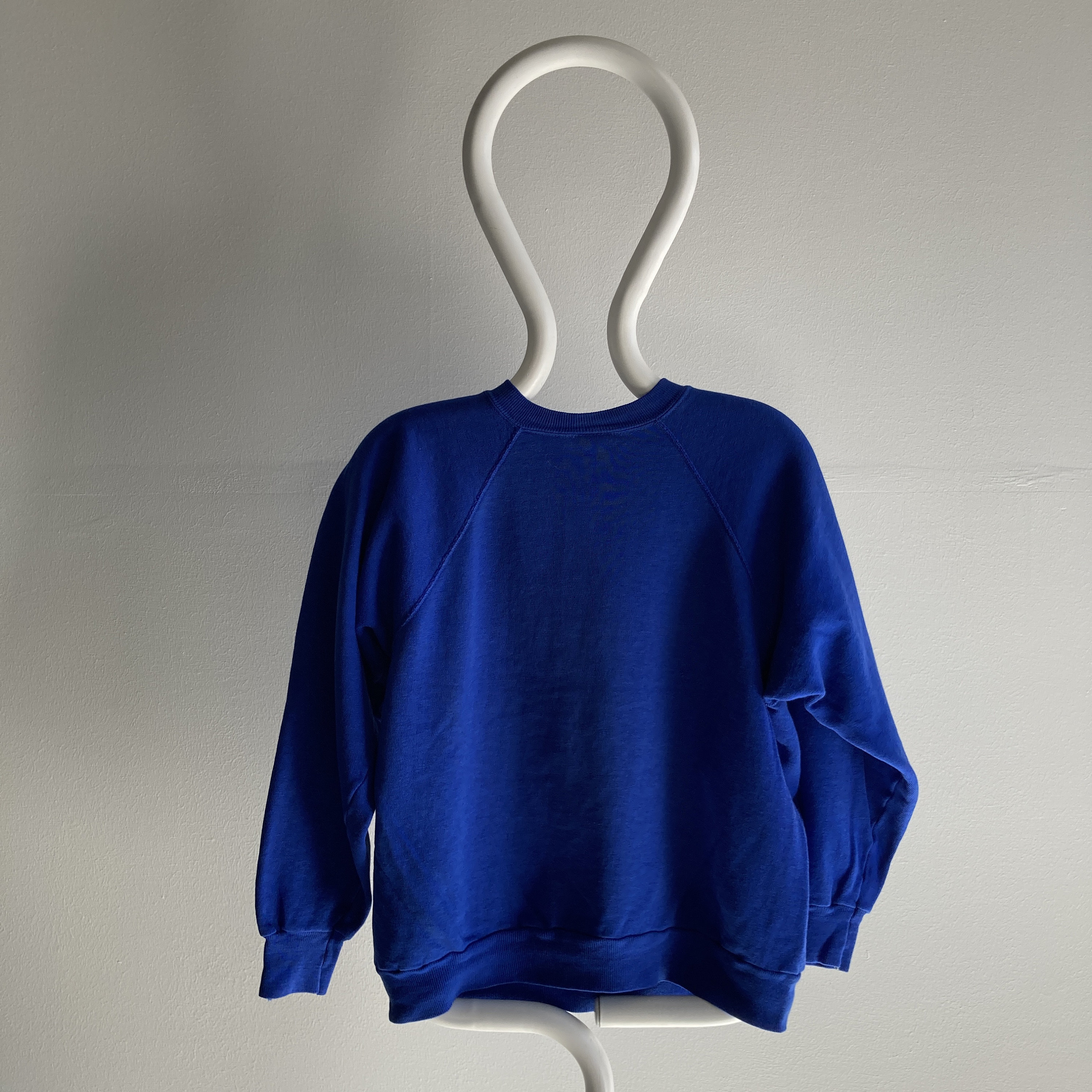Vintage 80s Blank Blue Raglan Sweatshirt | Etsy