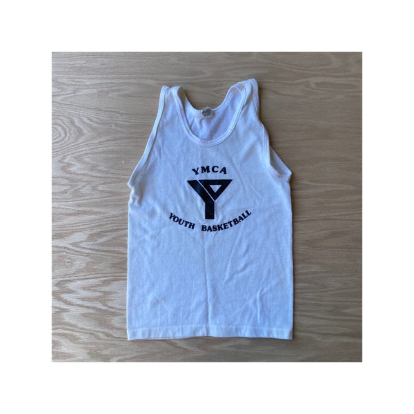 Vintage 70s Youth Basketball YMCA Tank