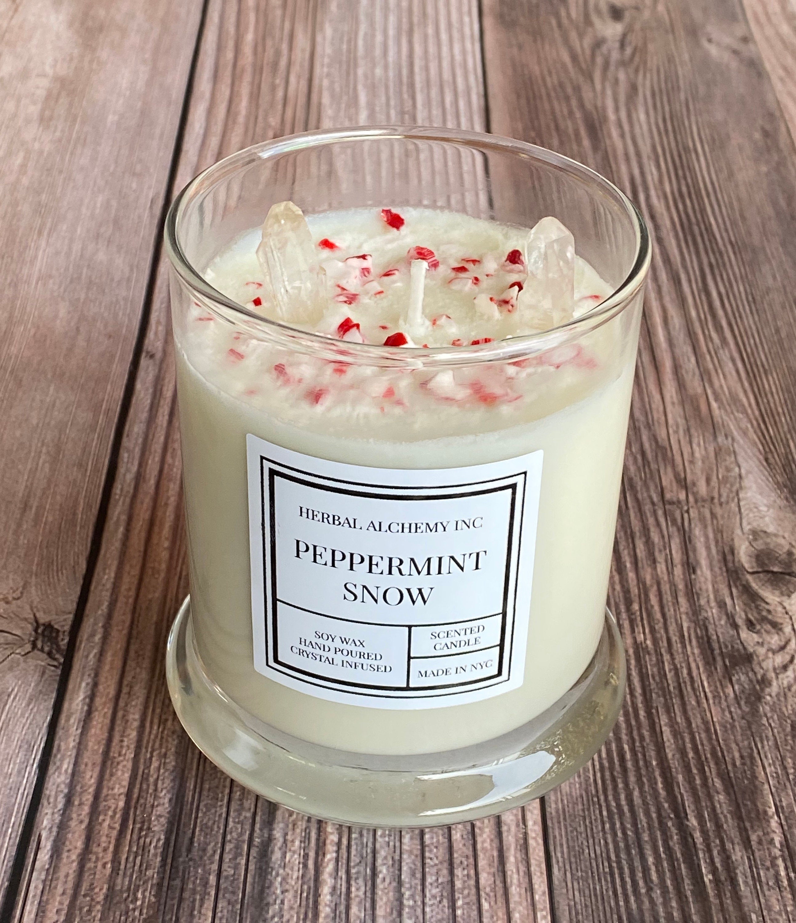 Our peppermint Snow Holiday Scented Candle Etsy Singapore