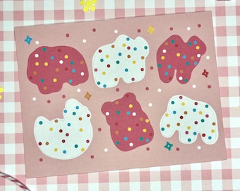 Animal Cookie Sticker Sheet | Circus Cookies Stickers