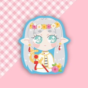 Anime Elf Sticker l Cute Mage Vinyl Sticker