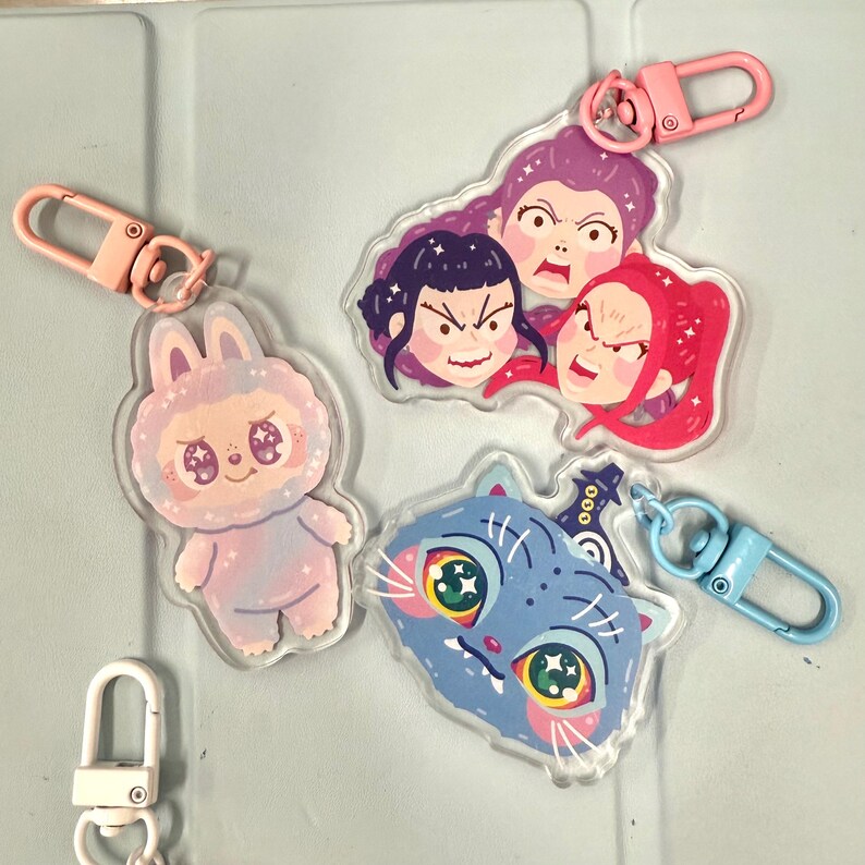 Derpy and Sussie Keychain L Demon Hunters Acrylic Charm Keychain - Etsy