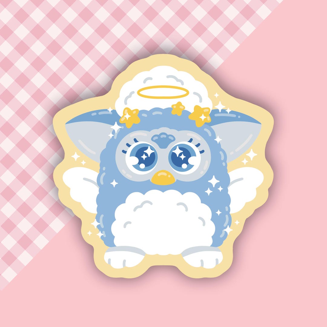 Furdtk Sticker Nostalgic Furb Toy Vinyl Sticker - Etsy