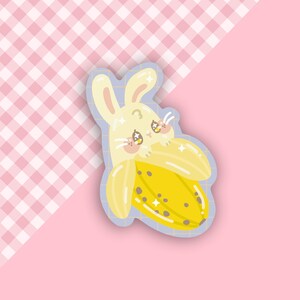 Sticker lapin l Sticker lapin l Sticker banane