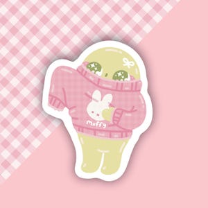 Green Little Guy Vinyl Sticker