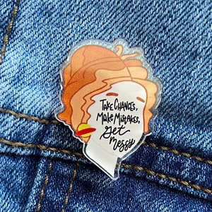 Ms. Frizzle Acrylic Pin | Science Teacher Pin | Denim Jacket Pin | Pin Accessories | Cute Accessories | Acrylic Pin | Magic School Bus |