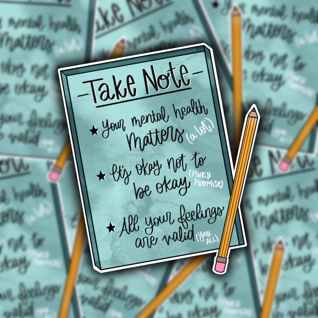 Take Note Pad Sticker | Positive Reminder Sticker | Sticker With ...