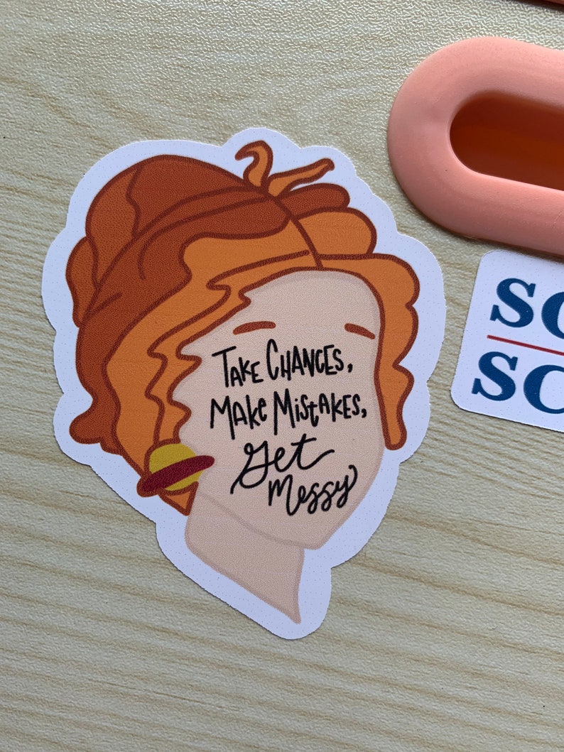 Ms. Frizzle Sticker | The Magic School Bus Sticker | Teacher Stickers | Educator Sticker | MSB Sticker | Ms. Frizzle | Water Resistant image 4