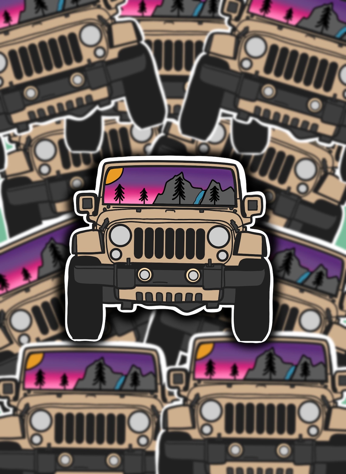 JEEP Sticker Jeep Aesthetic Sticker Jeep Lover Sticker | Etsy