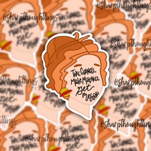 Ms. Frizzle Sticker | The Magic School Bus Sticker | Teacher Stickers | Educator Sticker | MSB Sticker | Ms. Frizzle | Water Resistant