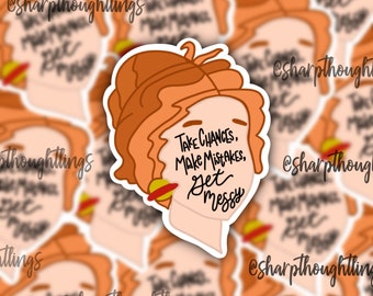 Ms. Frizzle Sticker | The Magic School Bus Sticker | Teacher Stickers | Educator Sticker | MSB Sticker | Ms. Frizzle | Water Resistant