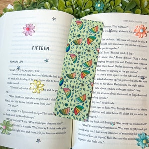 Umbrella and Rain Bookmark | Cute Bookmarks | No Slide Bookmark | Original Designs | Bookish | Rainy Day Bookmark | Read Books