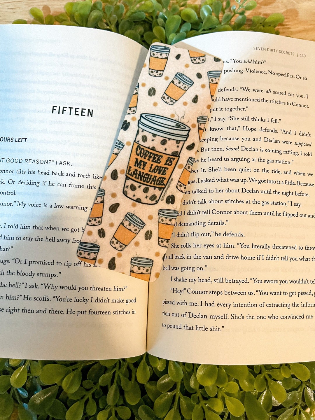 Coffee is My Love Language Bookmark | Cute Bookmarks | No Slide ...