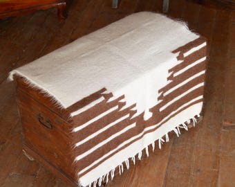 Manta kilim de tejido plano Siirt Mohair reversible Alfombra vintage: 4,2 / 2,5 pies