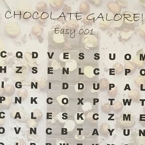 Printable Find-A-Word Puzzles 10-Pack, Astronomy and Chocolate. Ages 10 and Up.