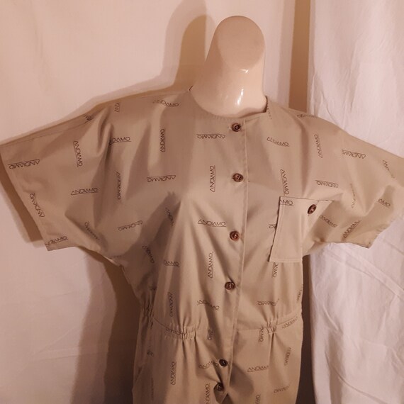 Vintage 1980's ANDIAMO One Piece Flight Suit Looki