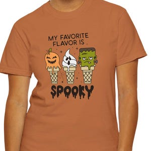 Spooky Ice Cream Cone Tee: Halloween Graphic Shirt, Summerween Top
