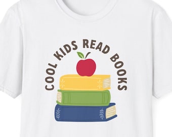 Cool Kids Read Books T-Shirt, Teacher Shirt, Book Lover Gift