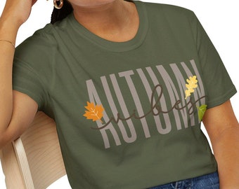 Autumn Vibes T-Shirt, Fall Leaves Tee