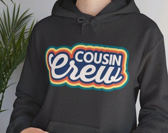 Cousin Crew Retro Hoodie: Family Reunion Matching Sweatshirt