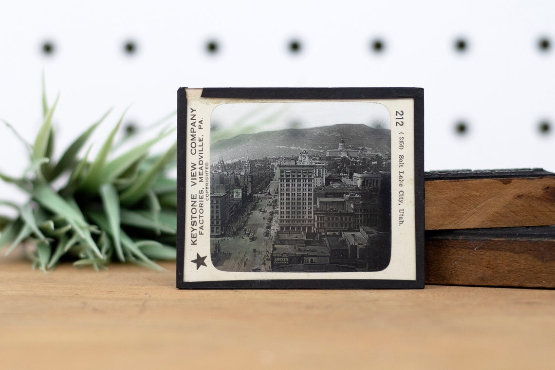 Vintage Glass Slides Glass Slide Photos Black and White Etsy