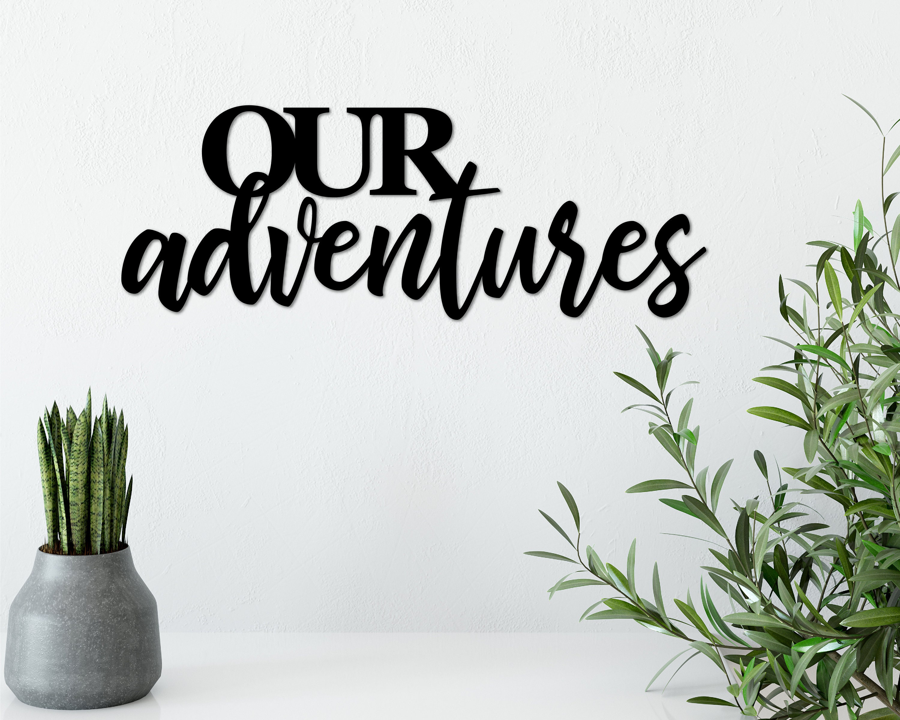 Our Adventures Wood Sign Living Room Wood Sign Wood Cut Etsy