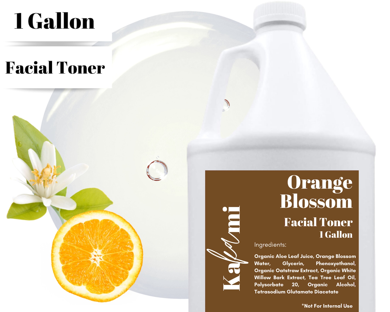 BULK Orange Blossom Facial Toner 64 oz 128 oz 1 Gallon Etsy