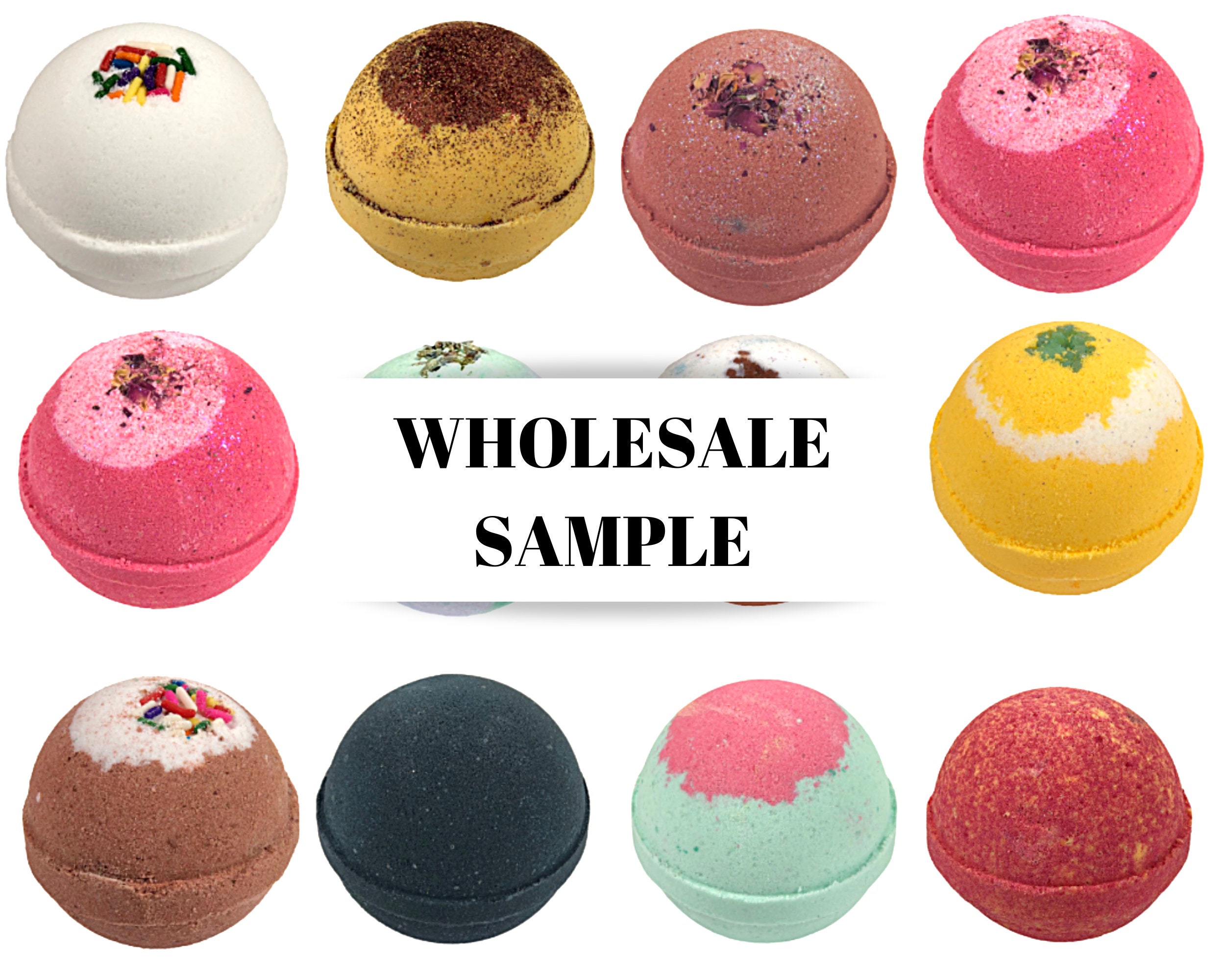 SAMPLE/RETAIL Bath Bombs Vegan 12 Different Scents Bulk Bath Etsy