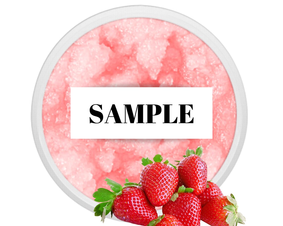 SAMPLE BULK Strawberry Sugar Body Scrub Wholesale Glowing Etsy
