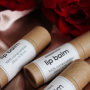 Lip Balm | Clean Ingredients | Eco-Friendly | 1/3 oz. | 100% Natural | Biodegradable Packaging