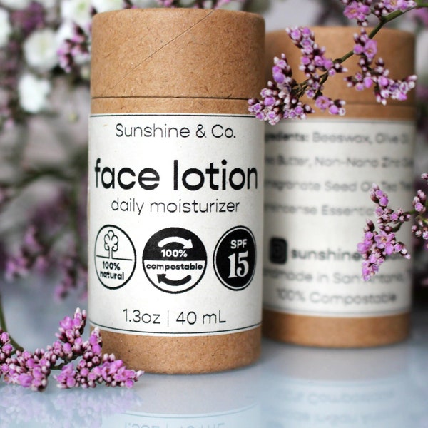 Face Lotion  |  Natural Skincare  |  Zero-Waste