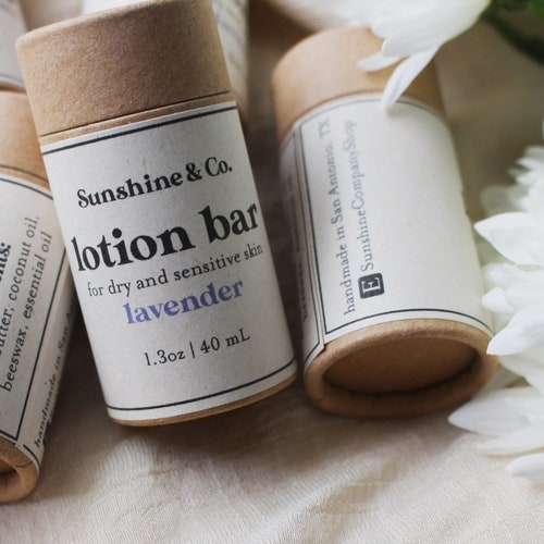 Solid Lotion Clean Ingredients Ecofriendly Etsy