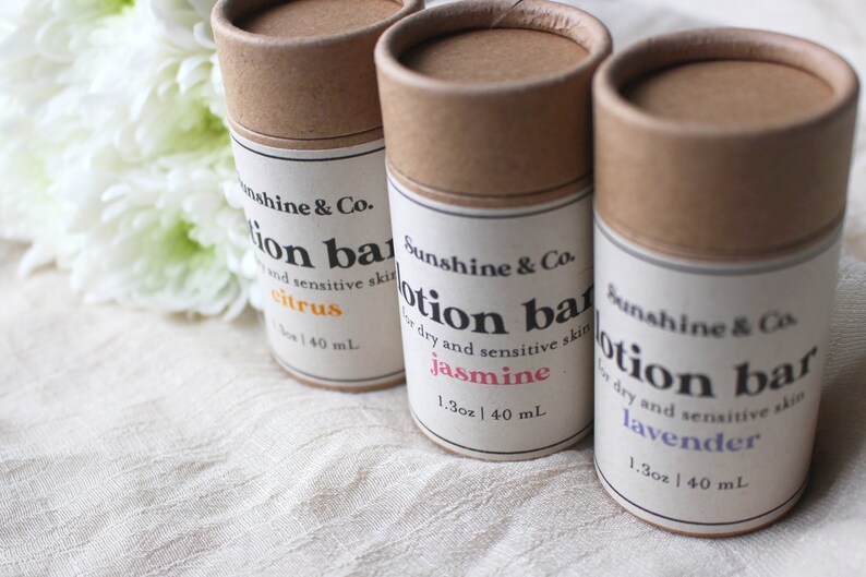 Solid Lotion Clean Ingredients Ecofriendly Etsy