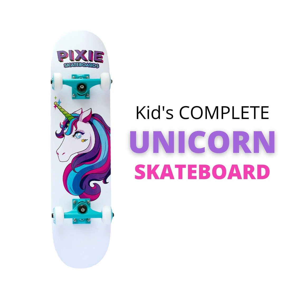 Unicorn Complete Skateboard for Kids Girls Skateboard Deck Etsy