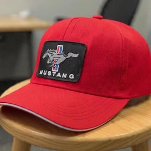 Cap With Ford Mustang Patch Adult Size Adjustable