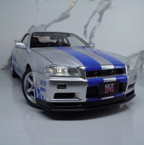 Nissan Skyline GTR R34 Fast & Furious Livery – 1:18 Scale Diecast