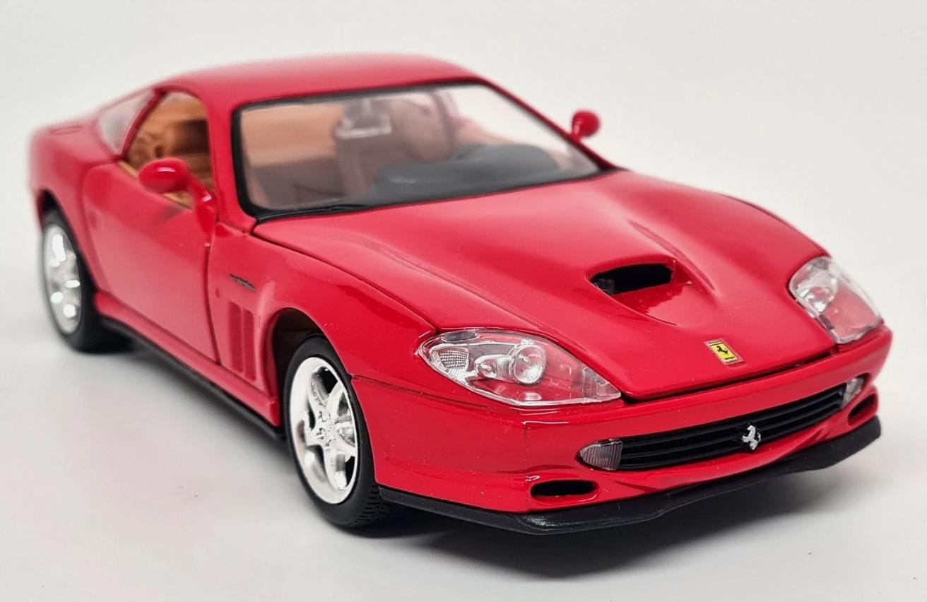 Maisto 1/24 - Ferrari 550 Maranello Red Diecast Scale Model Car - Etsy
