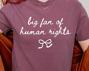 Großer Fan der menschliche Rechte PNG, Gleichheit Shirt Design, soziale Gerechtigkeit Shirt PNG