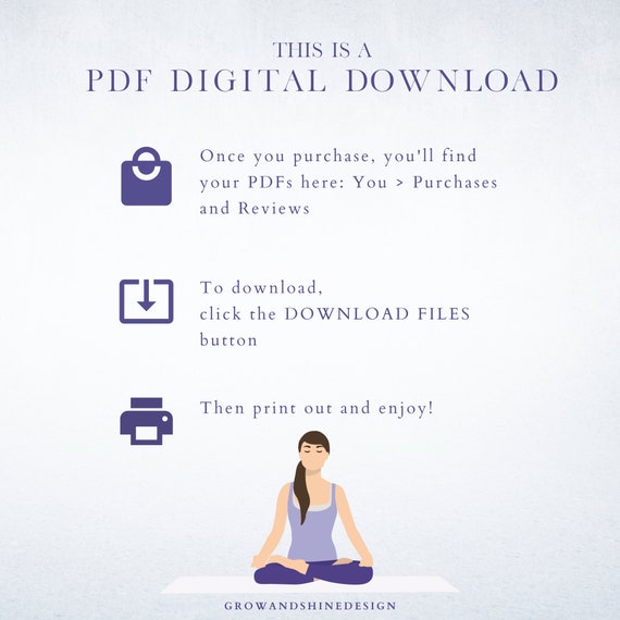 root chakra yoga printable guide grounding yoga poses chart etsy