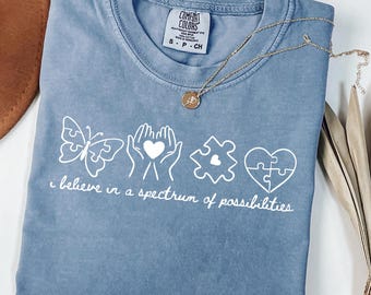 I Believe In A Spectrum Of Possibilities PNG, Autism Awareness PNG, Sped Teacher Shirt Design (Digital Download)