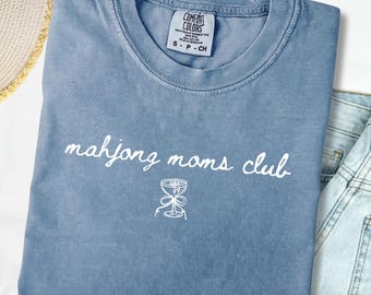 Mahjong PNG, Mah Jongg Moms Club Sublimation Design (Digital Download)
