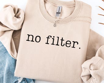 ADHD Shirt Design, No Filter PNG, Funny Neurodivergent Sublimation (Digital Download)