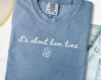 Mahjong PNG, Bam Time Mah Jongg Shirt Design, Mahj Club Gift, Sublimation Design (Digital Download)