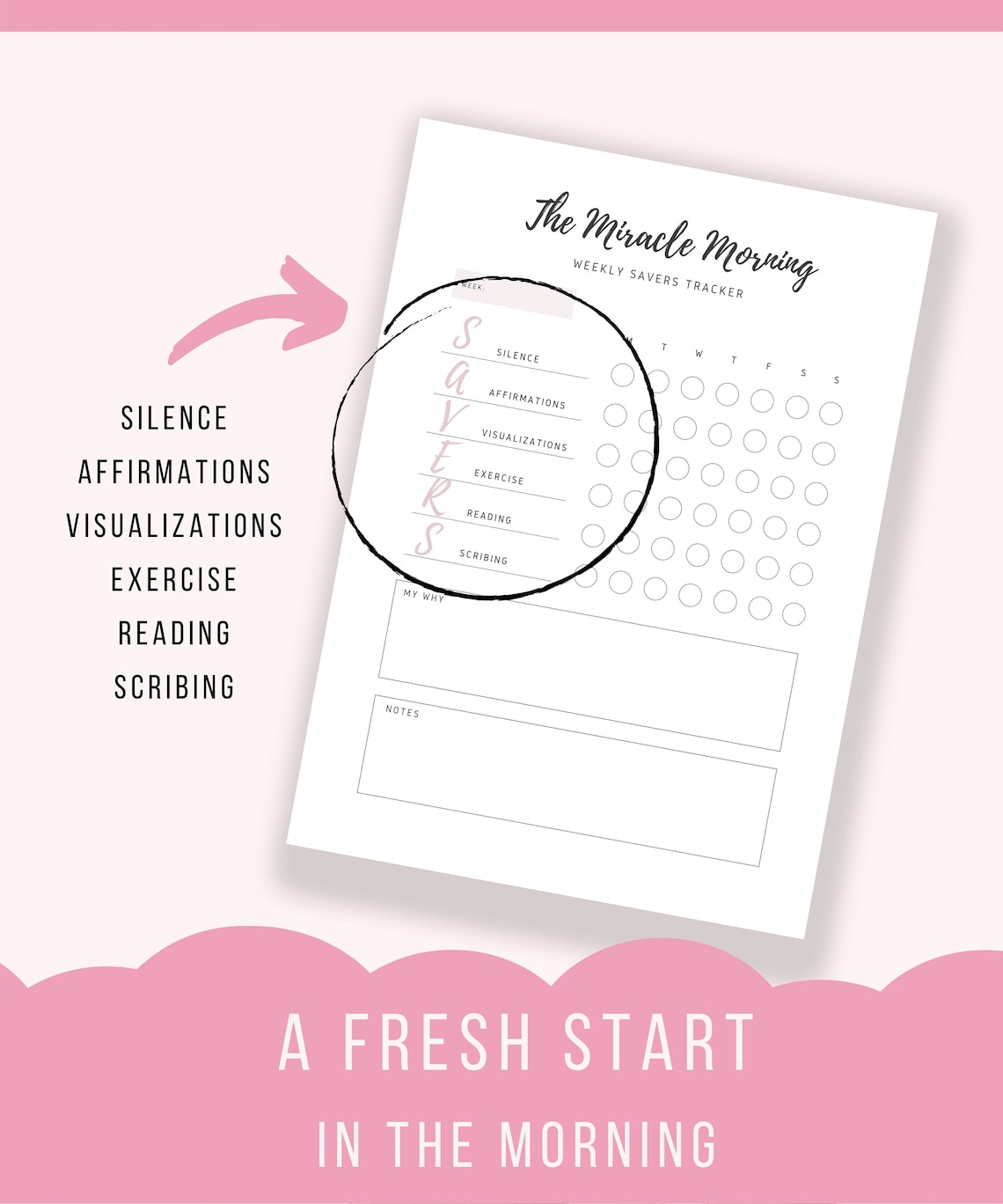 Weekly Miracle Morning Tracker The Miracle Morning Routine | Etsy