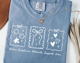 Autism Acceptance PNG, Advocate Support Love Autism Awareness Sublimation Design (Digital Download)