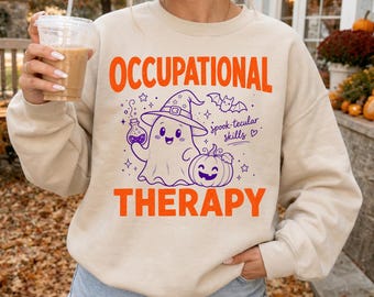 Ergotherapie-PNG, Halloween-Shirt-Design für Ergotherapeuten, Geschenk zur Wertschätzung von Ergotherapeuten (Digitaler Download)