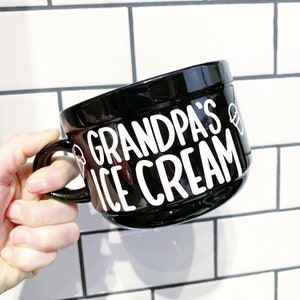 IMPERFECT SALE**Customized Personal Ice Cream Bowl With Handle
