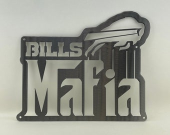 Buffalo BILLS MAFIA Metal Sign Go Josh Allen Poster garage New York Dad Mom Wife Husband Girlfriend Boyfriend Gift Fathers Day Christmas